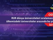 ODTÜ, RUR dünya üniversiteleri sıralamasında ülkemizdeki üniversiteler arasında bu yıl da birinci