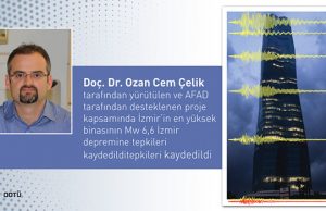 ODTÜ’den İzmir’in En Yüksek Binasının 30 Ekim 2020 Mw 6,6 İzmir Depremi Tepki Kayıtları