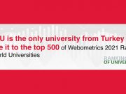 METU is the only university from Turkey to make it to the top 500 of Webometrics 2021 Ranking of World Universities