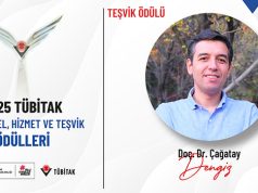 Doç. Dr. Çağatay Dengiz’e TÜBİTAK Teşvik Ödülü